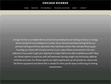 Tablet Screenshot of chicagokickbox.com